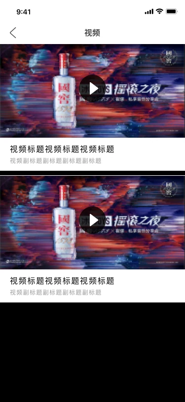 视频列表