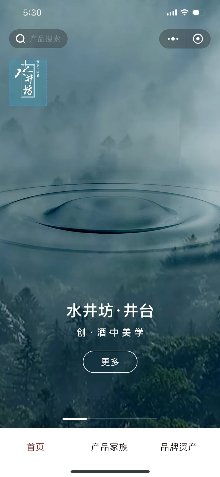 水井坊品牌小程序 / 关键页面 1